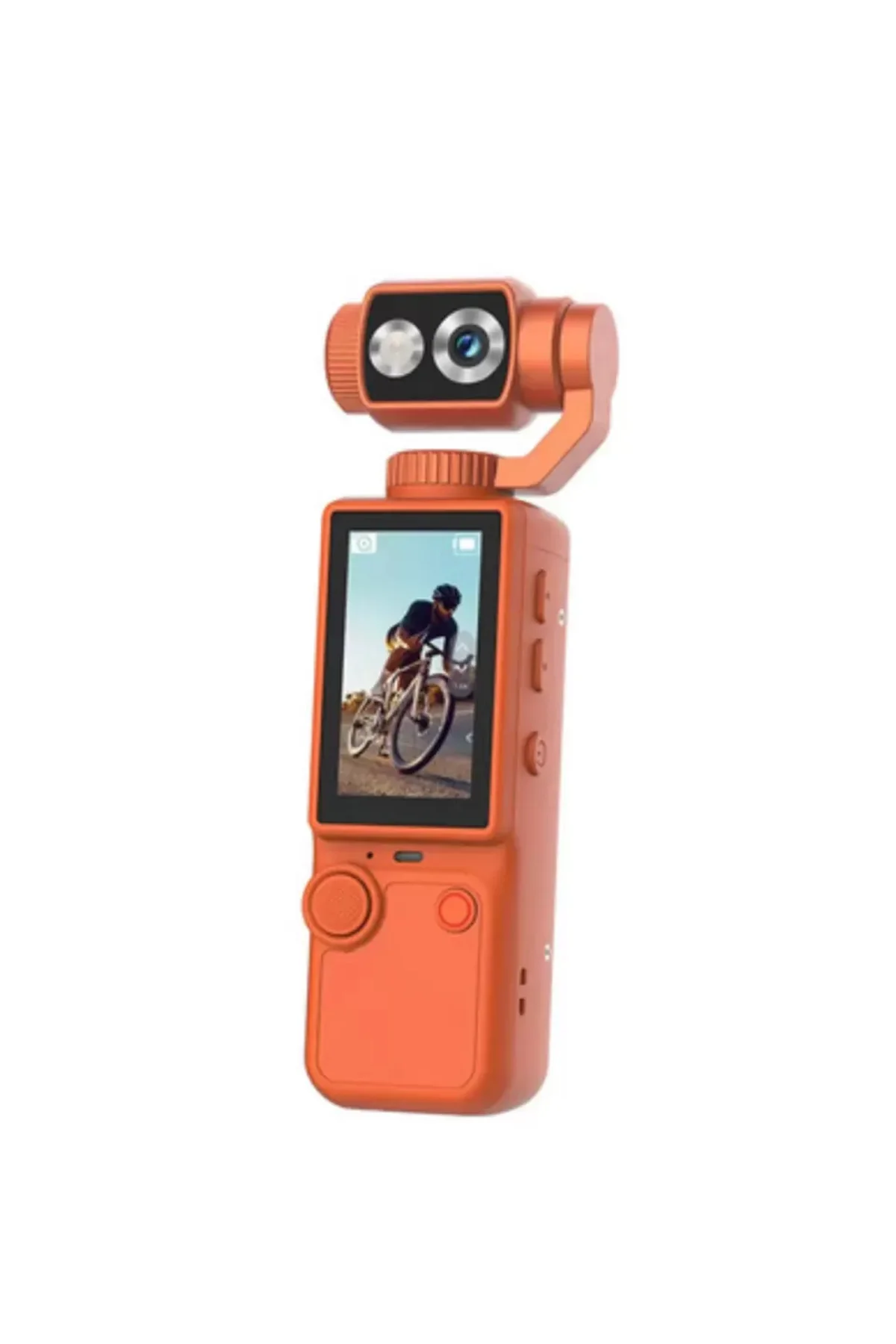 4K Ultra HD Gimbal Kamera Sabitleyici ve 180 Derece Hareketli Len