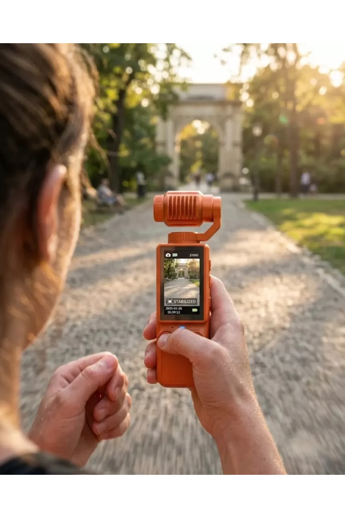 4k Ultra Hd Gimbal Kamera Sabitleyici Ve 180 Derece Hareketli Len