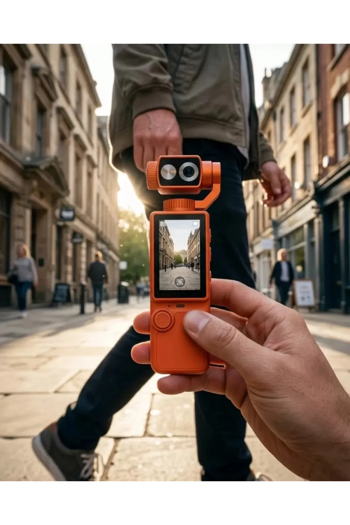 4k Ultra Hd Gimbal Vlog Kamera 180 Derece Döner Lens Ve Sabitleyi