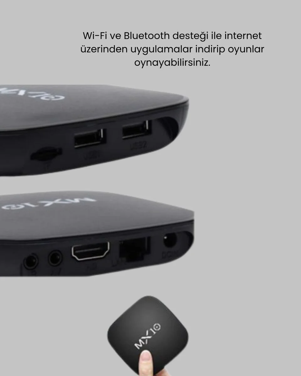 4K Ultra HD TV Box - Android Google Asistan Chromecast Dolby Destekli 8GB Hafıza