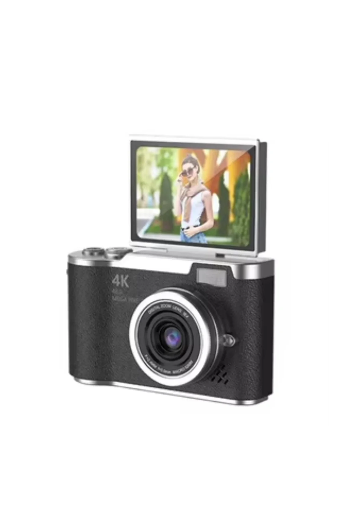 4K Video Çekim Özellikli Dijital Kamera 48 MP 8X Zoom ve 180 Derece Döner Ekranlı