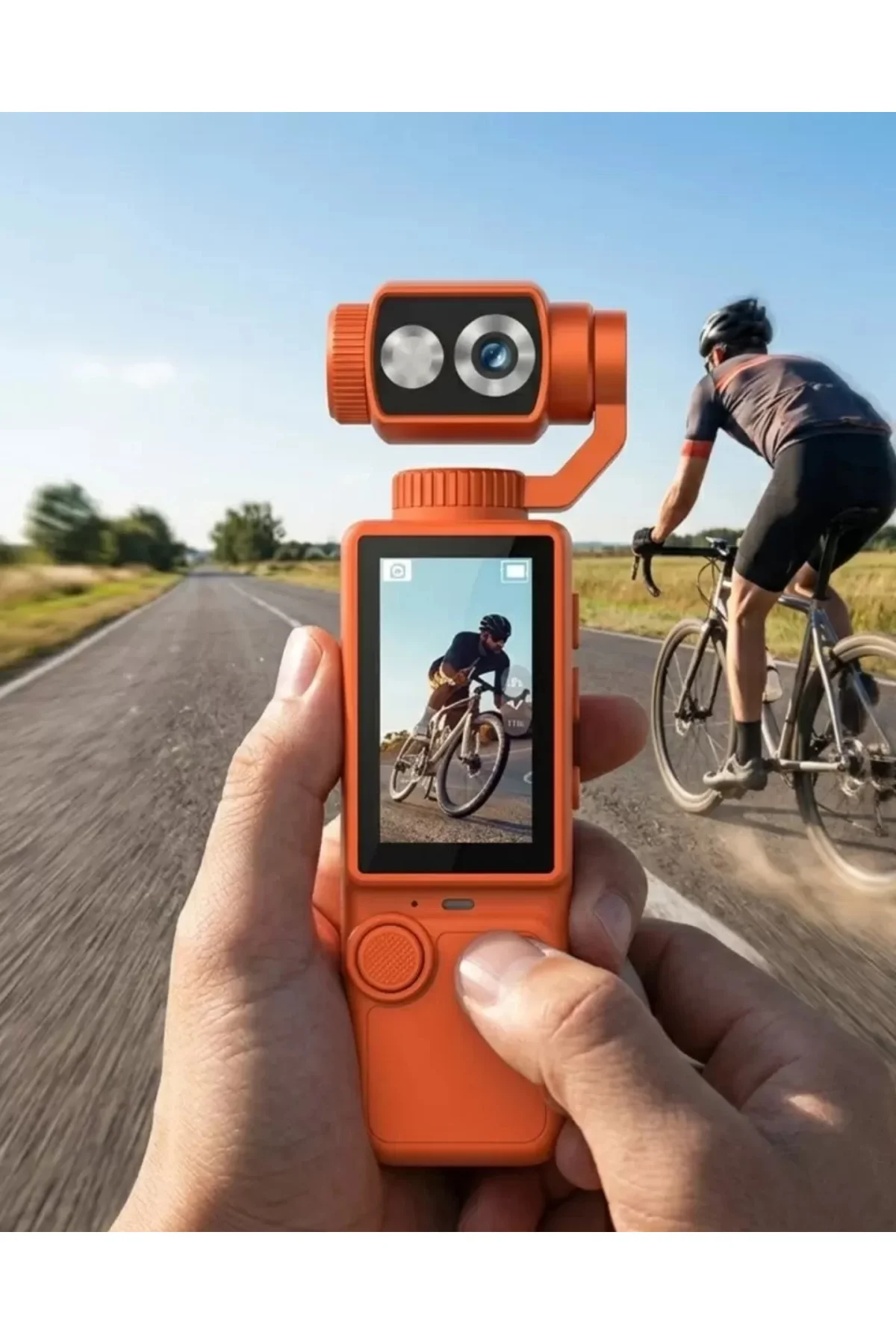4k Video Çekim Özellikli Gimbal Kamera 180 Derece Dönebilen Lens 