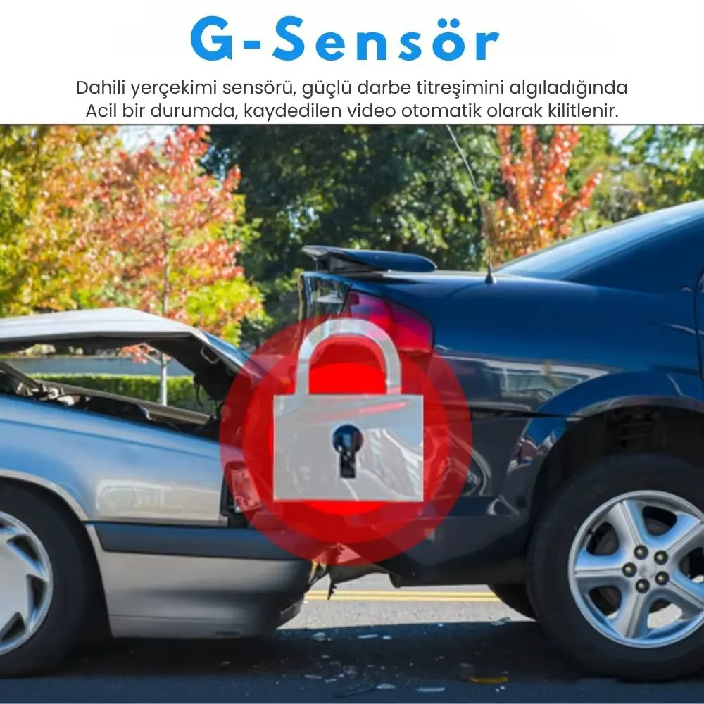 4K WIFI GPS 24 Saat Park Modu Özellikli Ekransız Dashcam Kamera