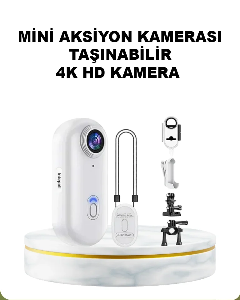 4K WiFi Spor Kamerası Su Geçirmez Mini Aksiyon Kamera