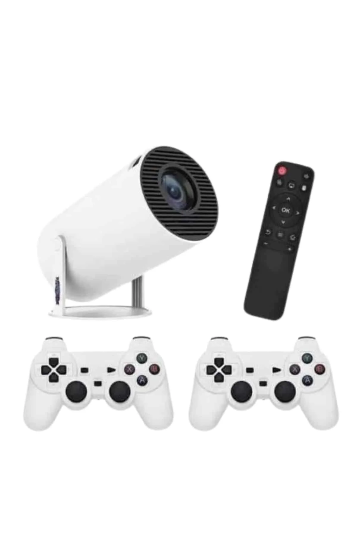 4K Wireless Çift Kollu Kumandalı Oyun Projeksiyonu Retro Video Oyunu Yeni Nesil
