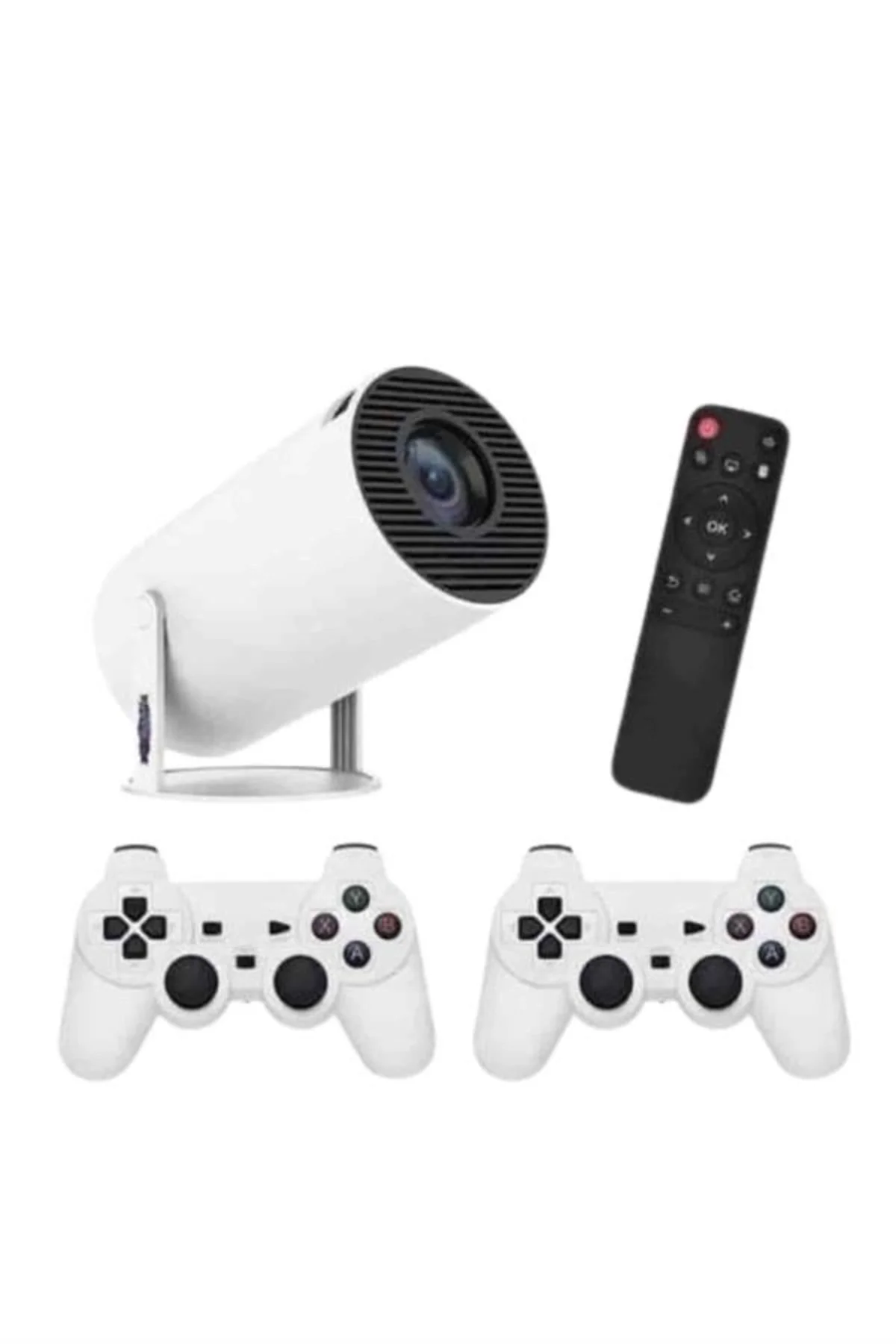 4K Wireless Çift Kollu Kumandalı Oyun Projeksiyonu Retro Video Oyunu Yeni Nesil