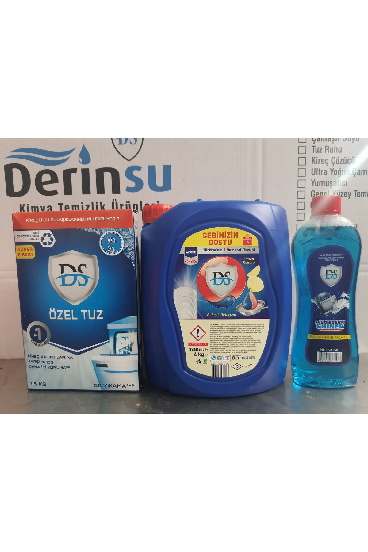 4KĞ BULAŞIK +1.5KĞ ÖZEL TUZ+500ML PARLATİCİ