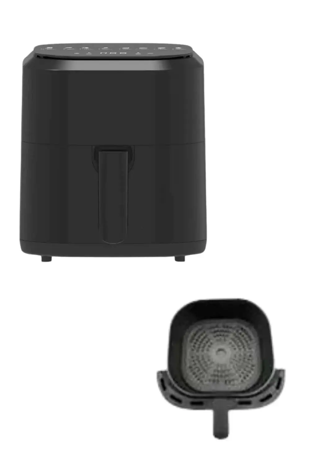 4L Airfryer Hazneli Hava Fritözü Yağsız Fritöz Taşınabilir Fırın