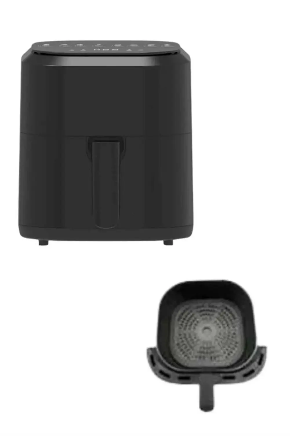 4L Airfryer Hazneli Hava Fritözü Yağsız Fritöz Taşınabilir Fırın