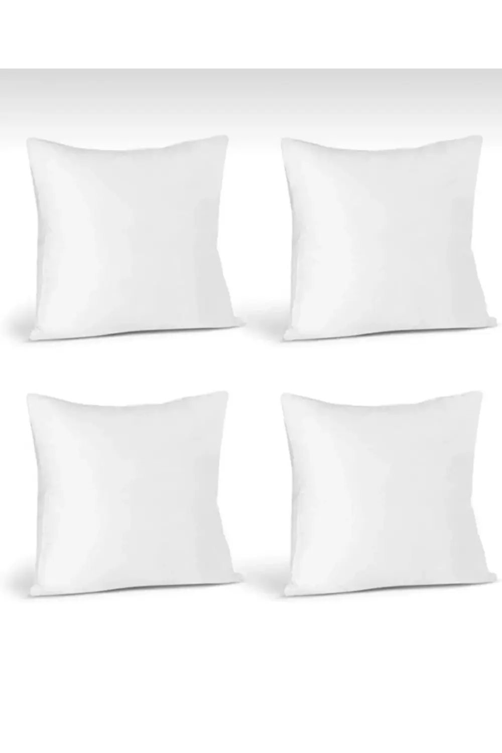 4'lü %100 Slikon Kırlent Iç Yastık Seti KILIF HEDİYELİ