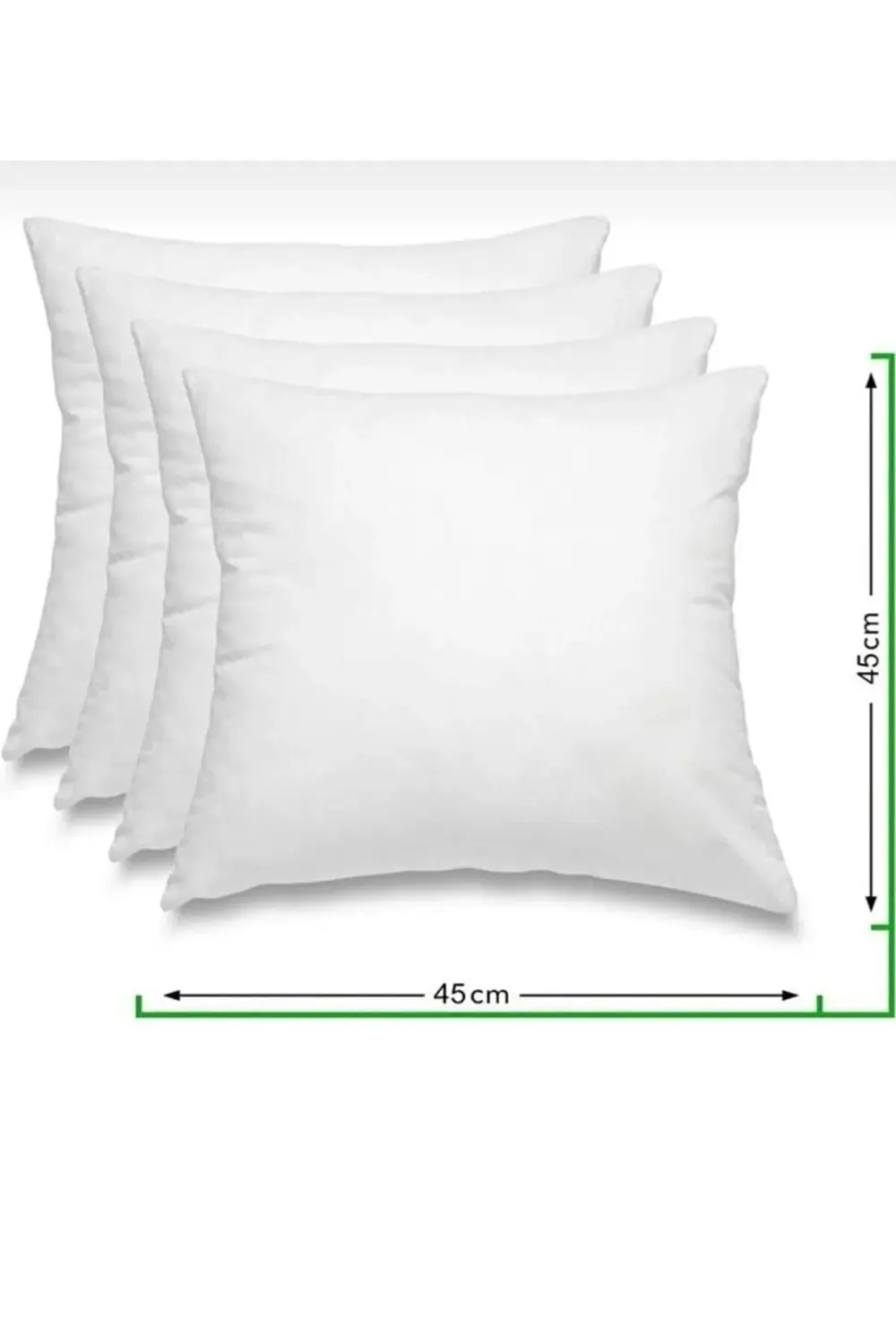 4'lü %100 Slikon Kırlent Iç Yastık Seti KILIF HEDİYELİ