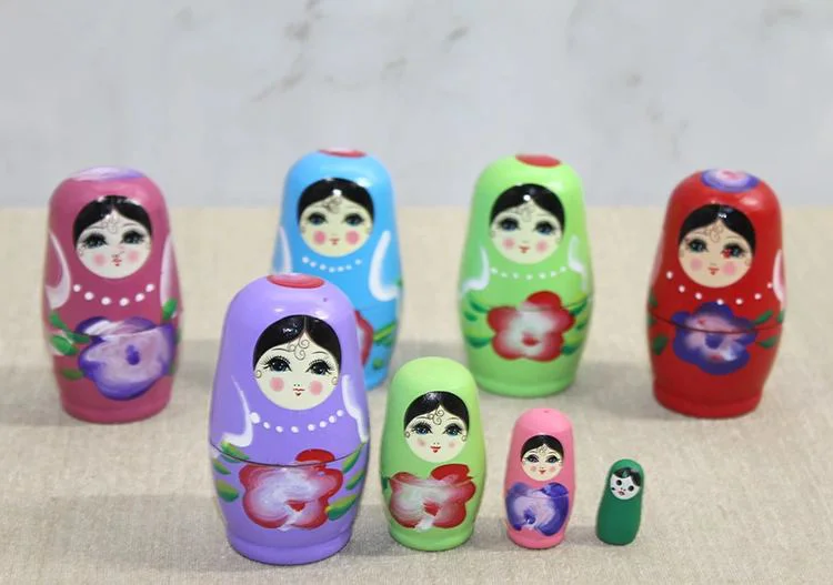 4'lü Ahşap Matruşka Alk3814 - El Yapımı Nesting Bebek Seti Fiyatı, Yorumları ve Özellikleri