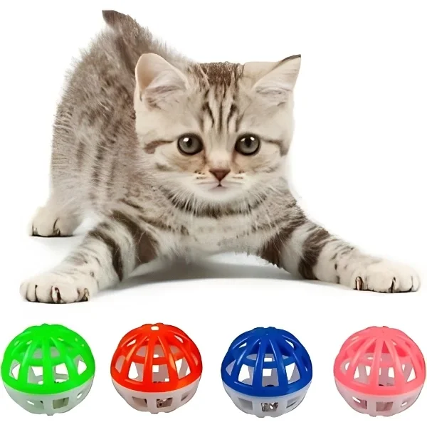 4'lü Çıngıraklı Top Kedi Oyuncağı 4'lü Çıngıraklı Top Kedi Oyuncağı