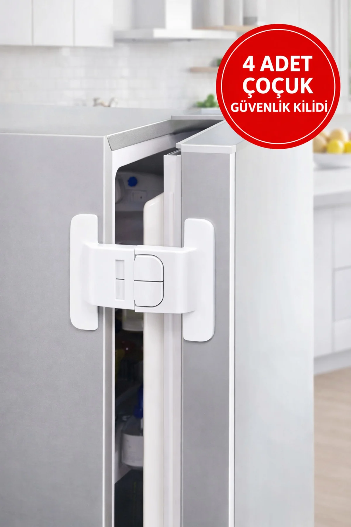 4’lü Çocuk Güvenlik Kilidi | Buzdolabı Dolap Çekmece Kapak Kilidi Çift Butonlu 4’lü Çocuk Güvenlik Kilidi | Buzdolabı Dolap Çekmece Kapak Kilidi Çift Butonlu