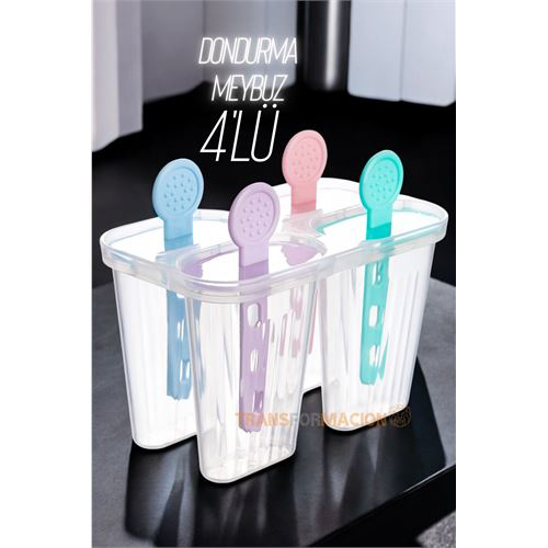 4'lü Dondurma Kalıbı Meybuz Kalıbı