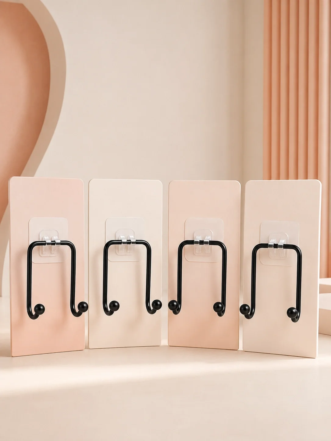 4'lü Duvar Tipi Yapışkanlı Askı Pratik Ev ve Banyo Askılık Seti 4'lü Duvar Tipi Yapışkanlı Askı Pratik Ev ve Banyo Askılık Seti
