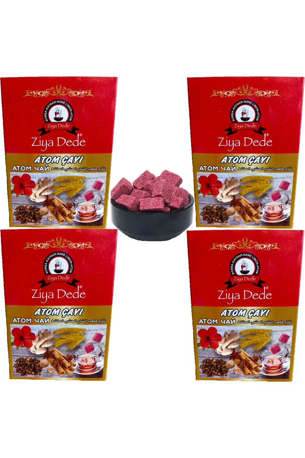 Ziyadede 4'Lü Ekonomik Paket Ziya Dede Atom Çayı 150 Gr (4 Kutu)