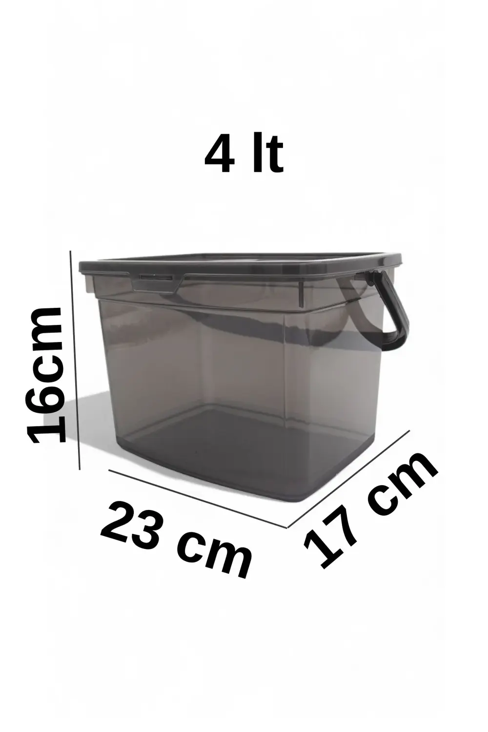 4'lü Erzak Saklama Kabı Seti - Calgonluk Bakliyet Saklama Kabı Et