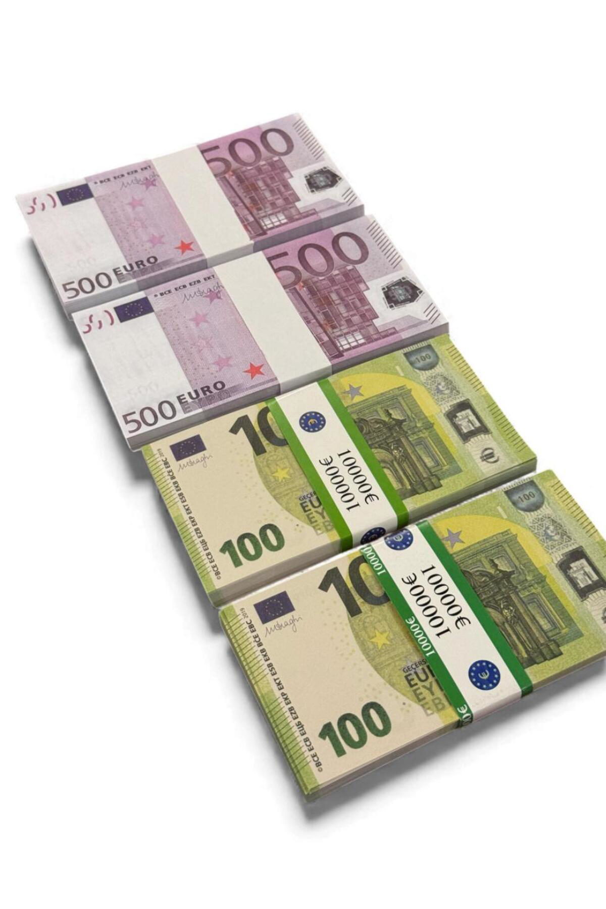 4’lü Euro Şaka Parası Seti – 2 Deste 500 € + 2 Deste 100 € Düğün 
