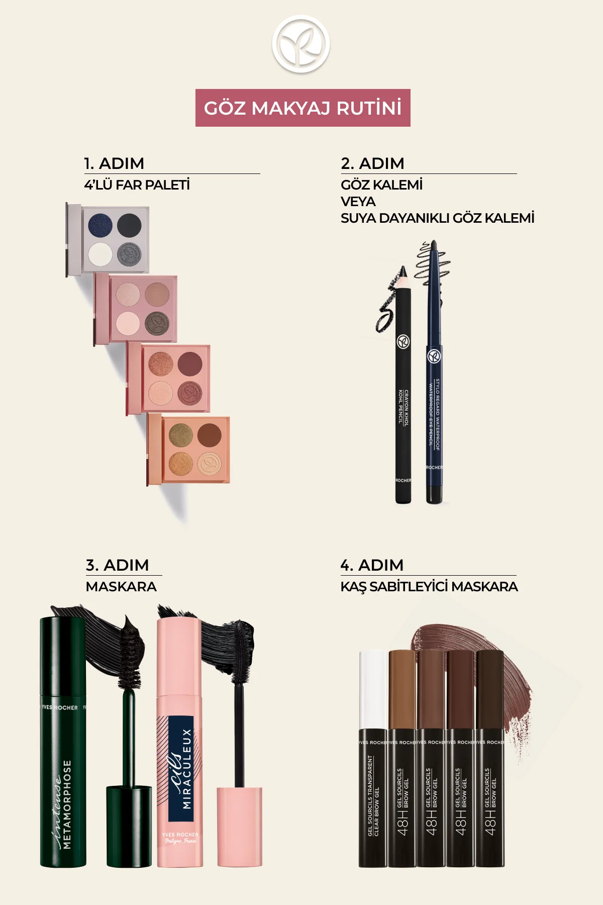 4’lü Far Paleti – Manolya Pudra-34265