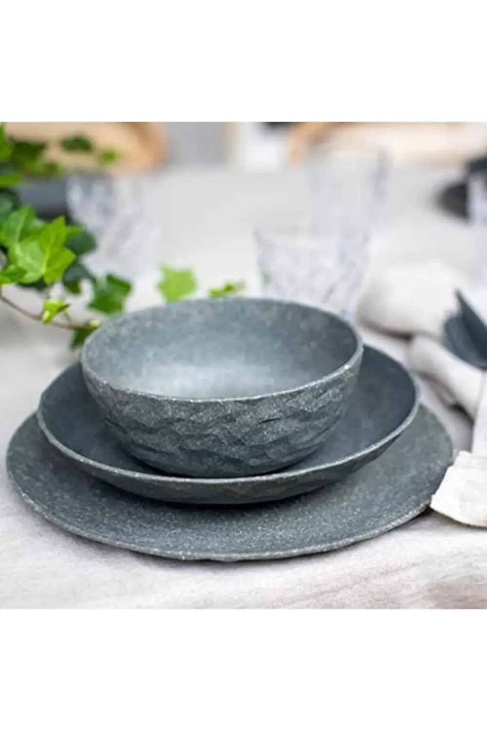 4'lü Gri Tabak - 26 cm 1178227