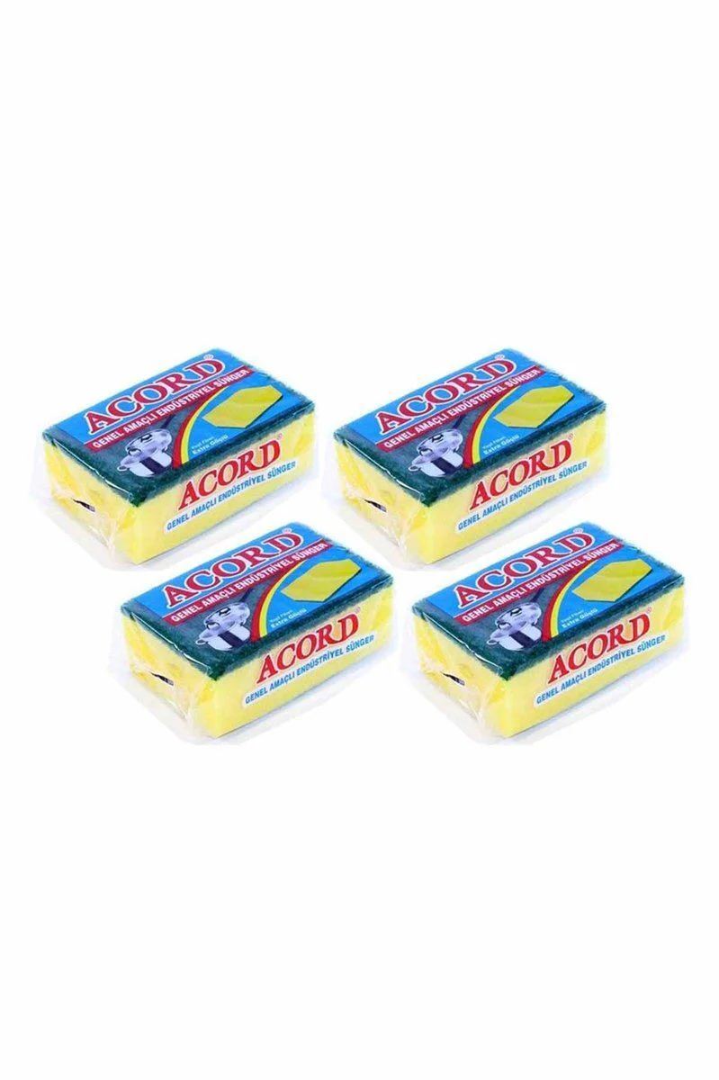 4'lü Jumbo Endüstriyel Bulaşık Süngeri - Çok Amaçlı Temizlik Süngeri 13x8x4 cm Fiyatı, Yorumları ve Özellikleri
