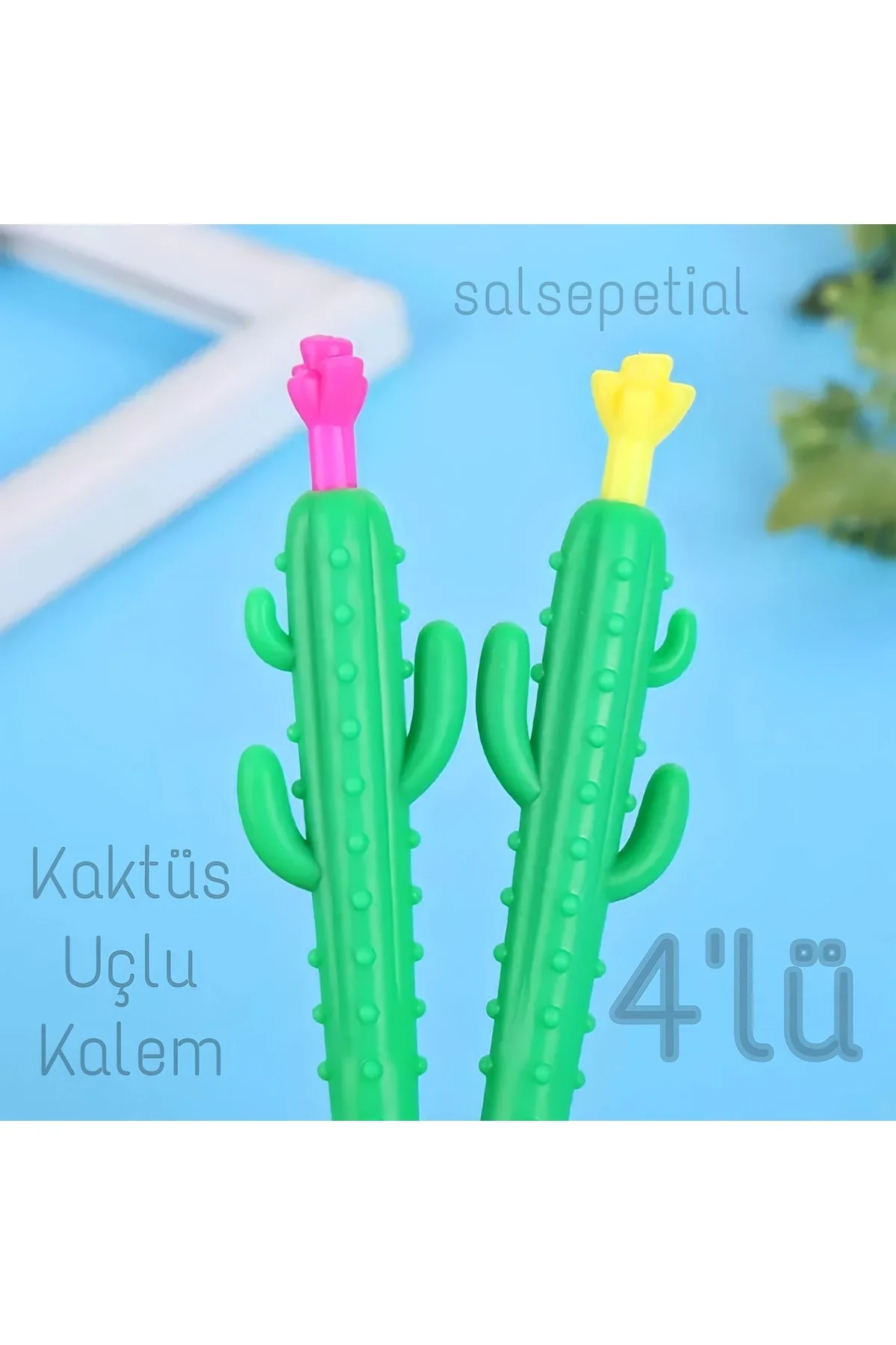 4'lü Kaktüs 0.7 Uçlu Kalem Seti Versatil Kalem