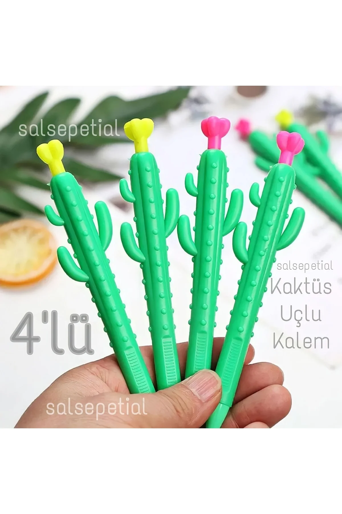 4'lü Kaktüs 0.7 Uçlu Kalem Seti Versatil Kalem