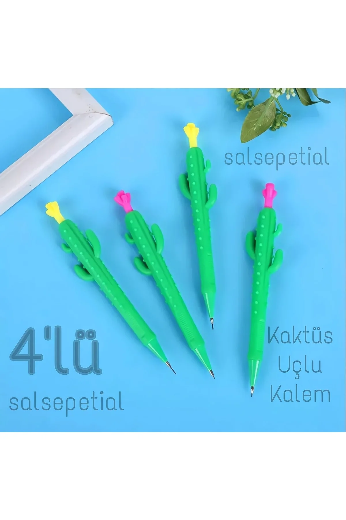 4'lü Kaktüs 0.7 Uçlu Kalem Seti Versatil Kalem