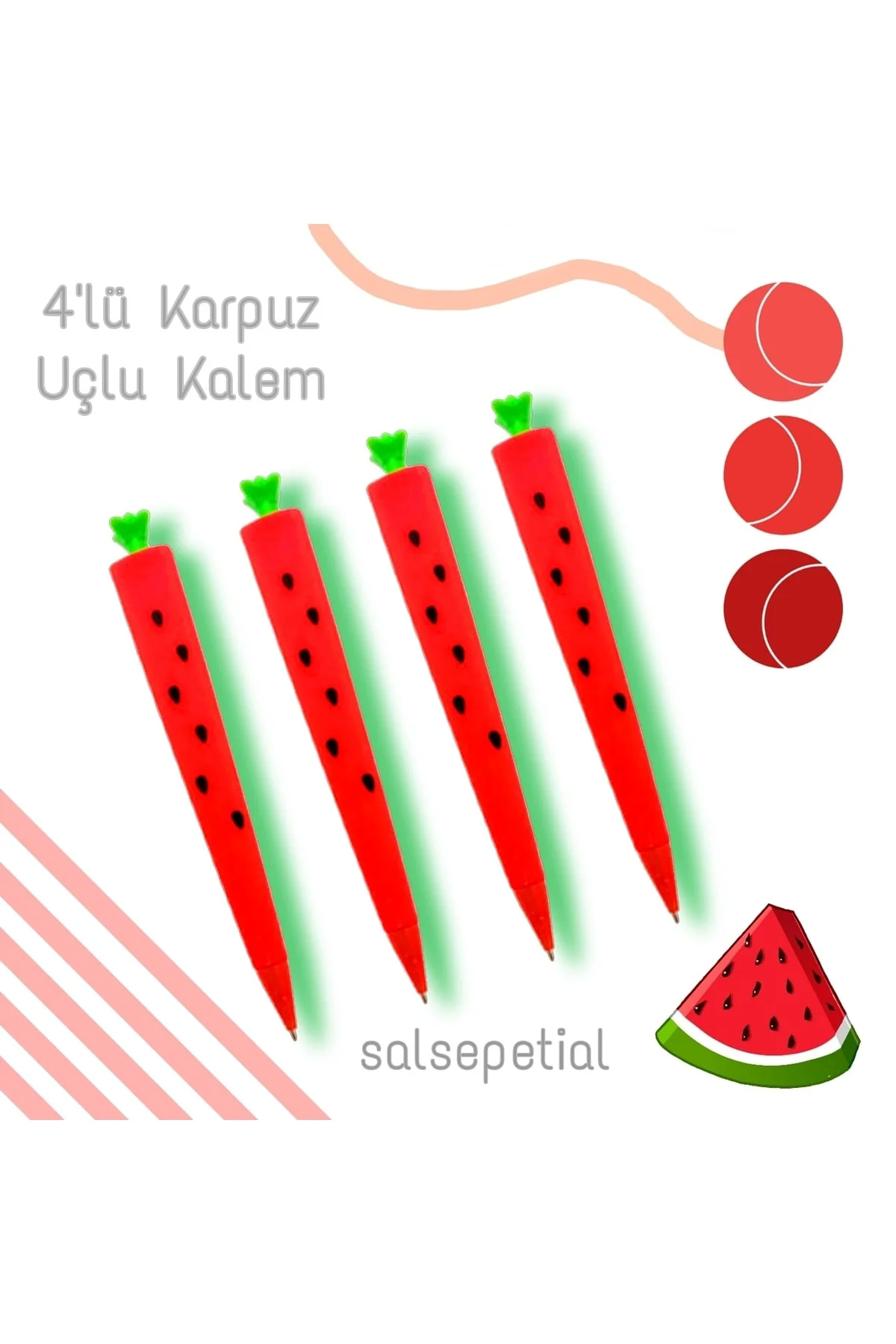 4'lü Karpuz 0.7 Uçlu Kalem Seti