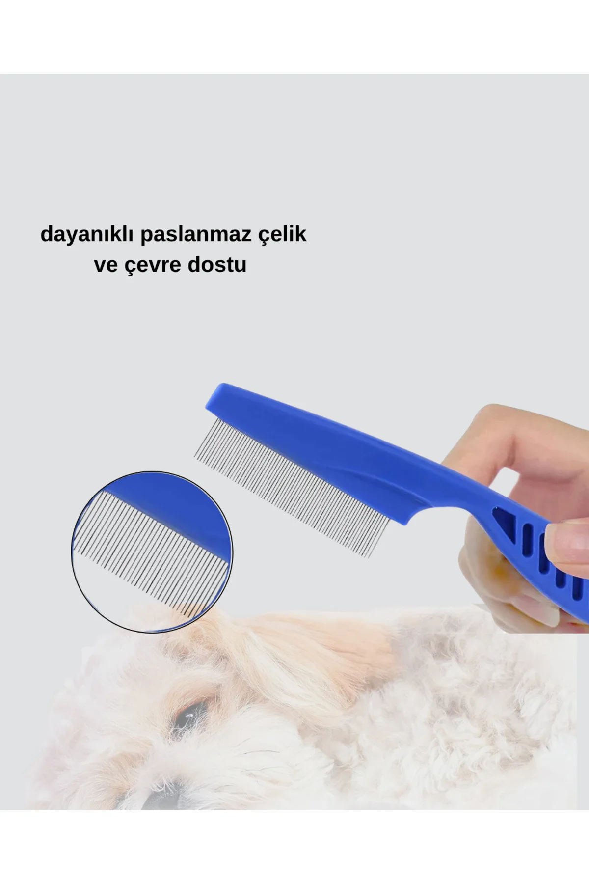 4’Lü Kedi Köpek Tüy Temizleme Seti – Paslanmaz Çelikergonomik Ve 