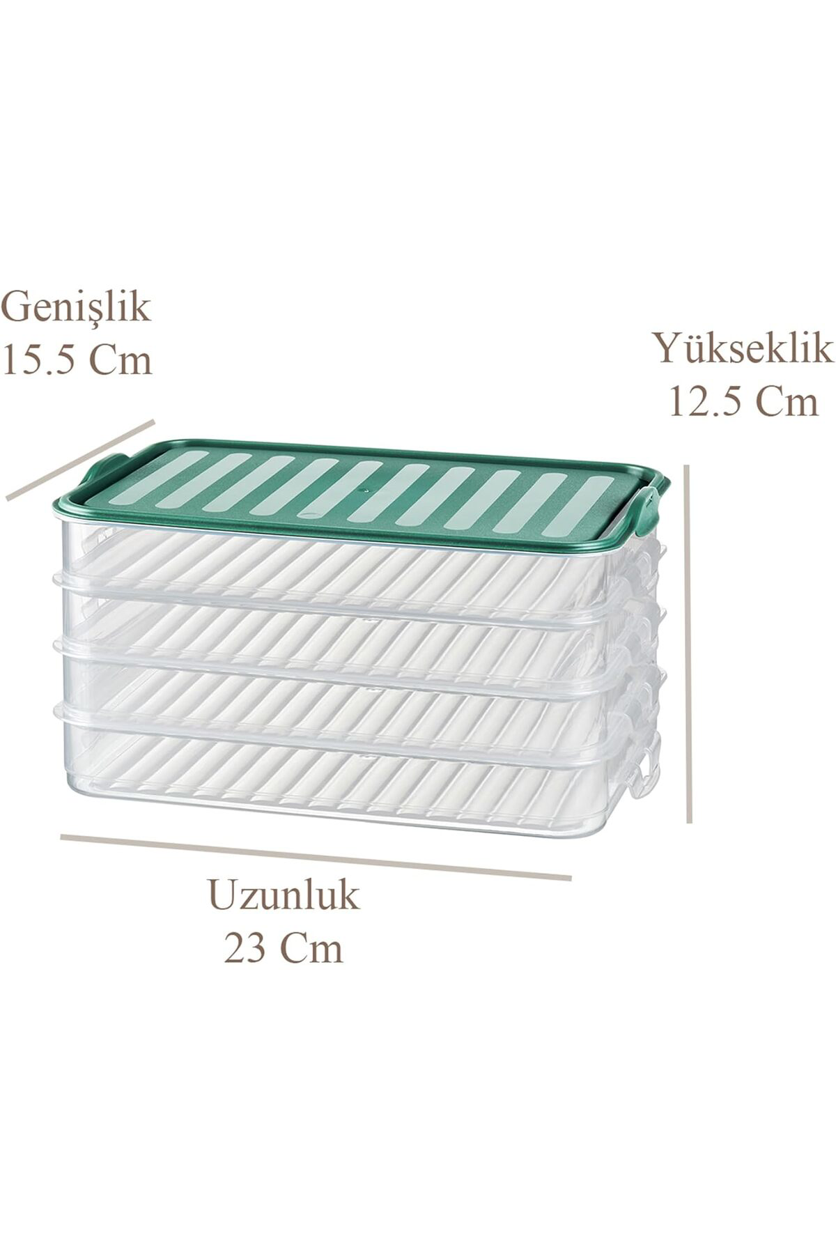 Pazar Kapısı 4'Lü Klipsli Buzdolabı Düzenleyici Difriz-Mikrodalga Uyumlu Sakla