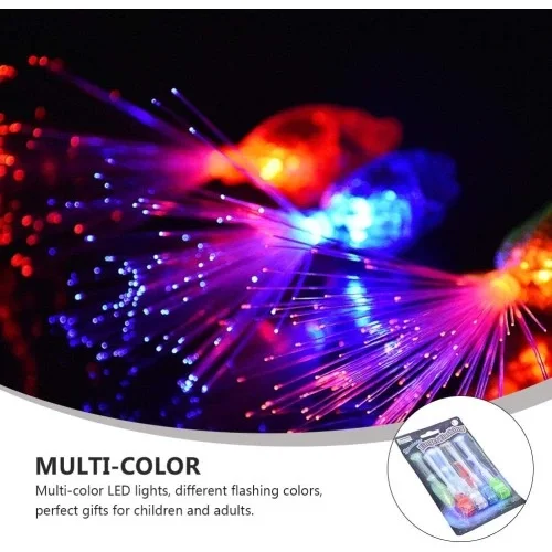 4'lü LED Işıklı Renkli Püskül
