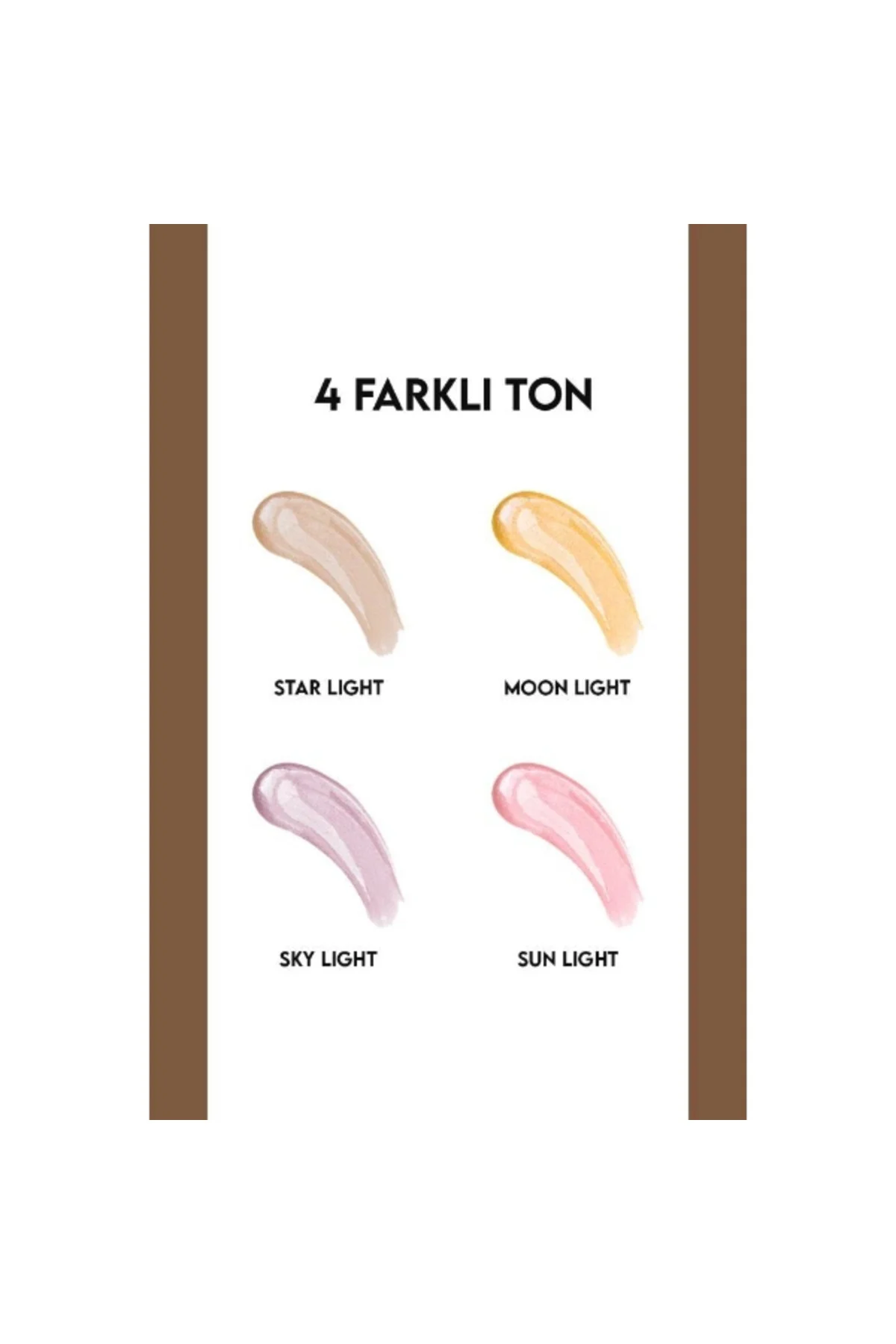 4'lü Likit Highlighter Aydınlatıcı Seti
