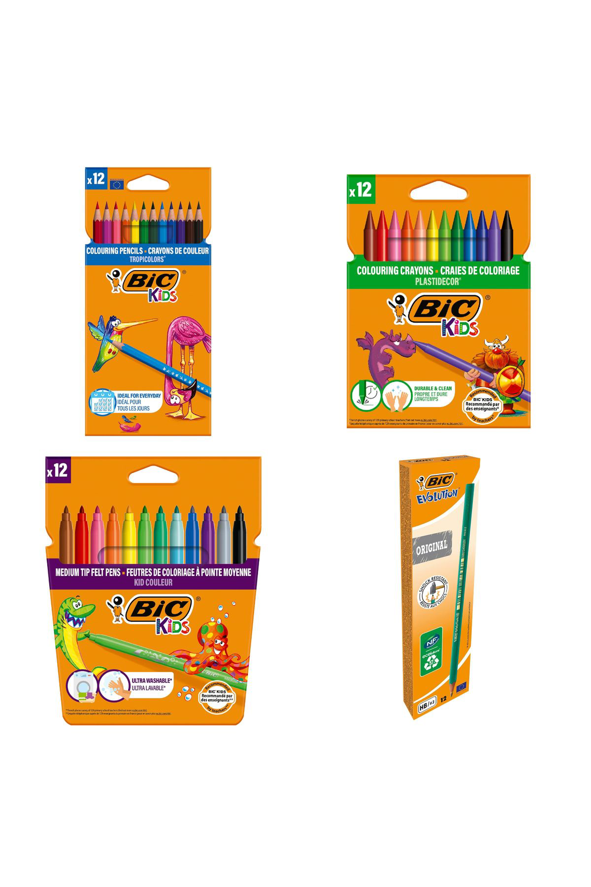 Bic 4'Lü Okula Dönüş Seti 46 Parça Boyama Seti