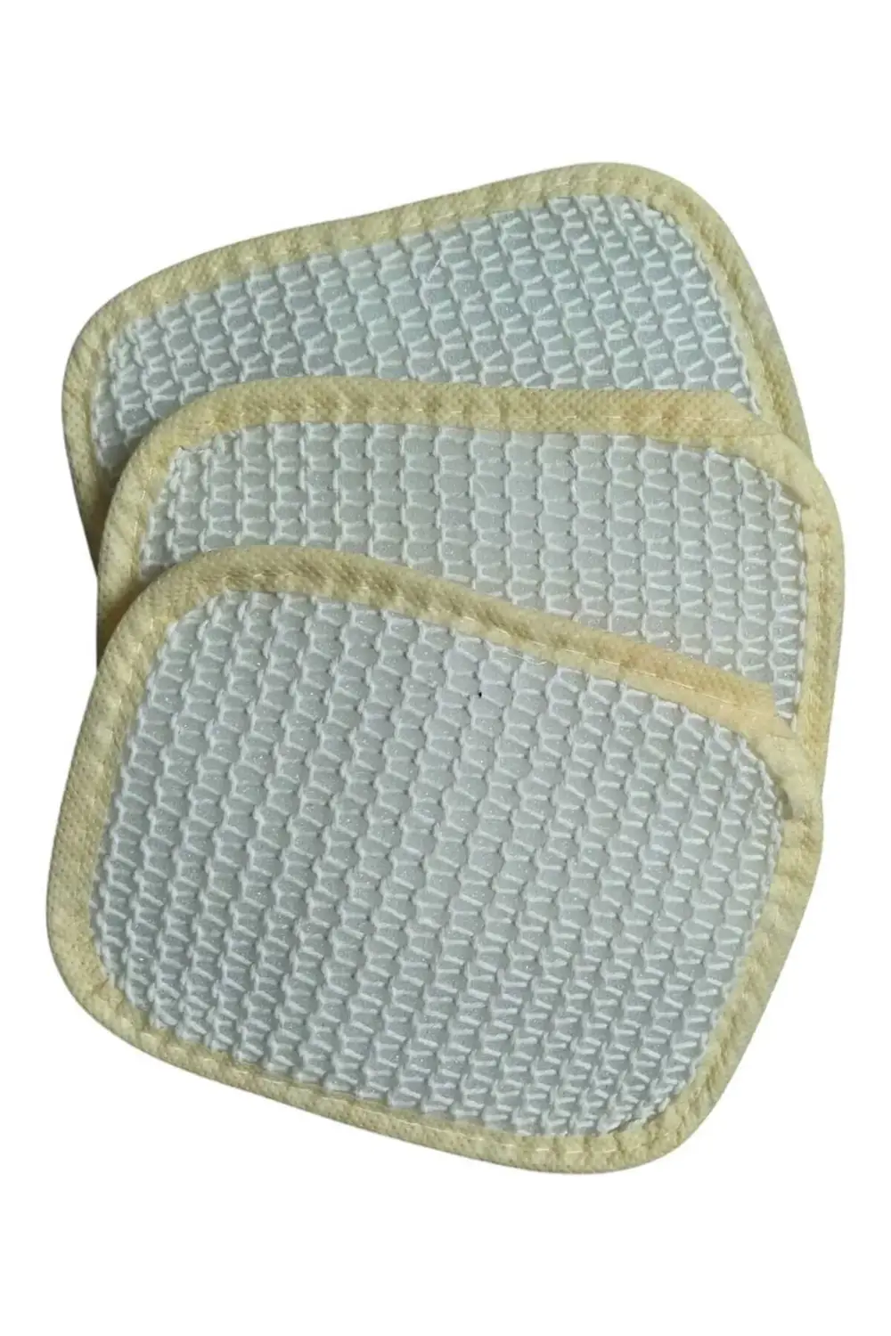 4'lü Pamuk Örgü El Geçmeli Banyo Lifi Seti | Doğal, Cilt Dostu |