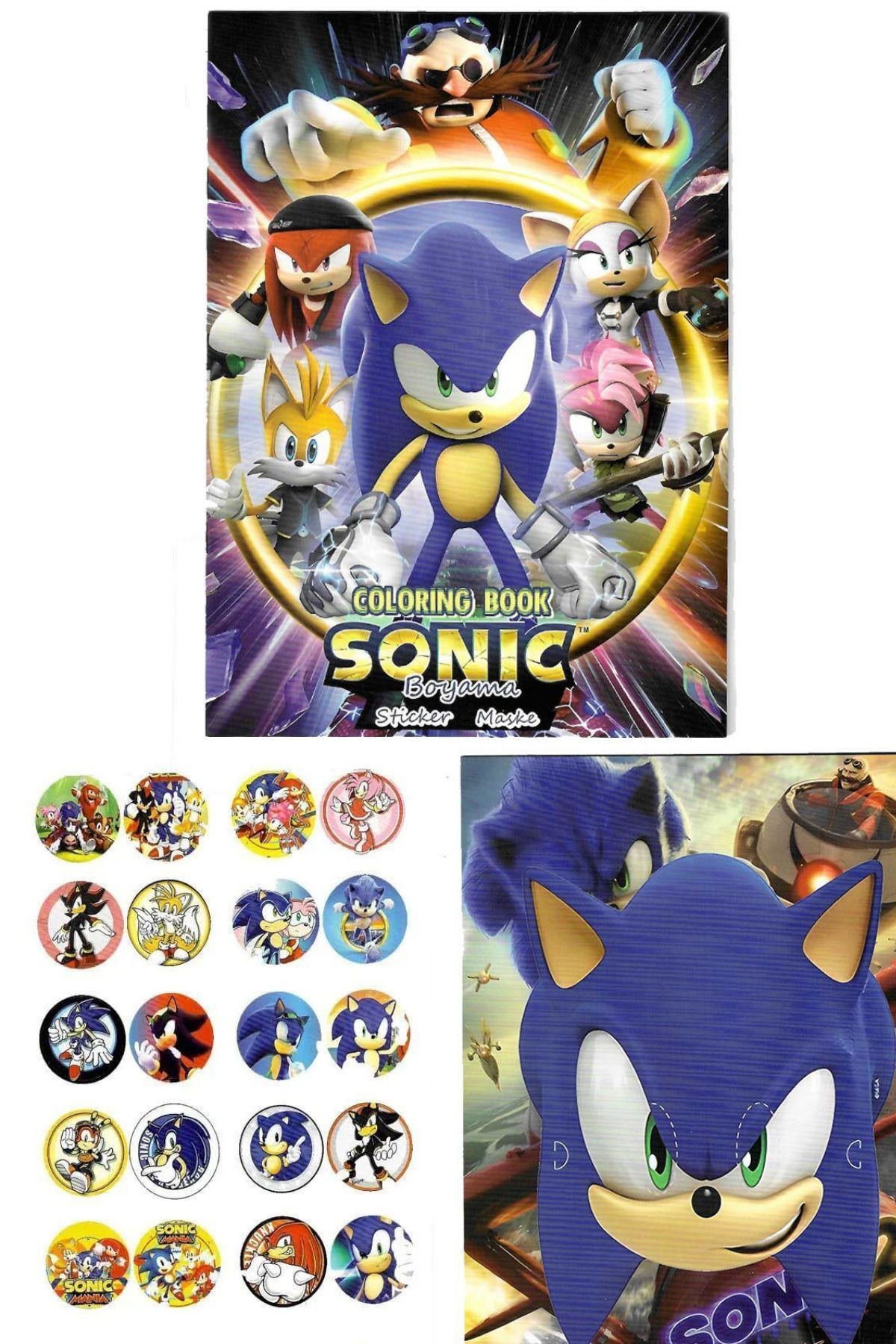 4'lü Paw Patrol Pokemon Sonic pijamaskeliler boyama kitabı seti( 4'lü Paw Patrol Pokemon Sonic pijamaskeliler boyama kitabı seti(