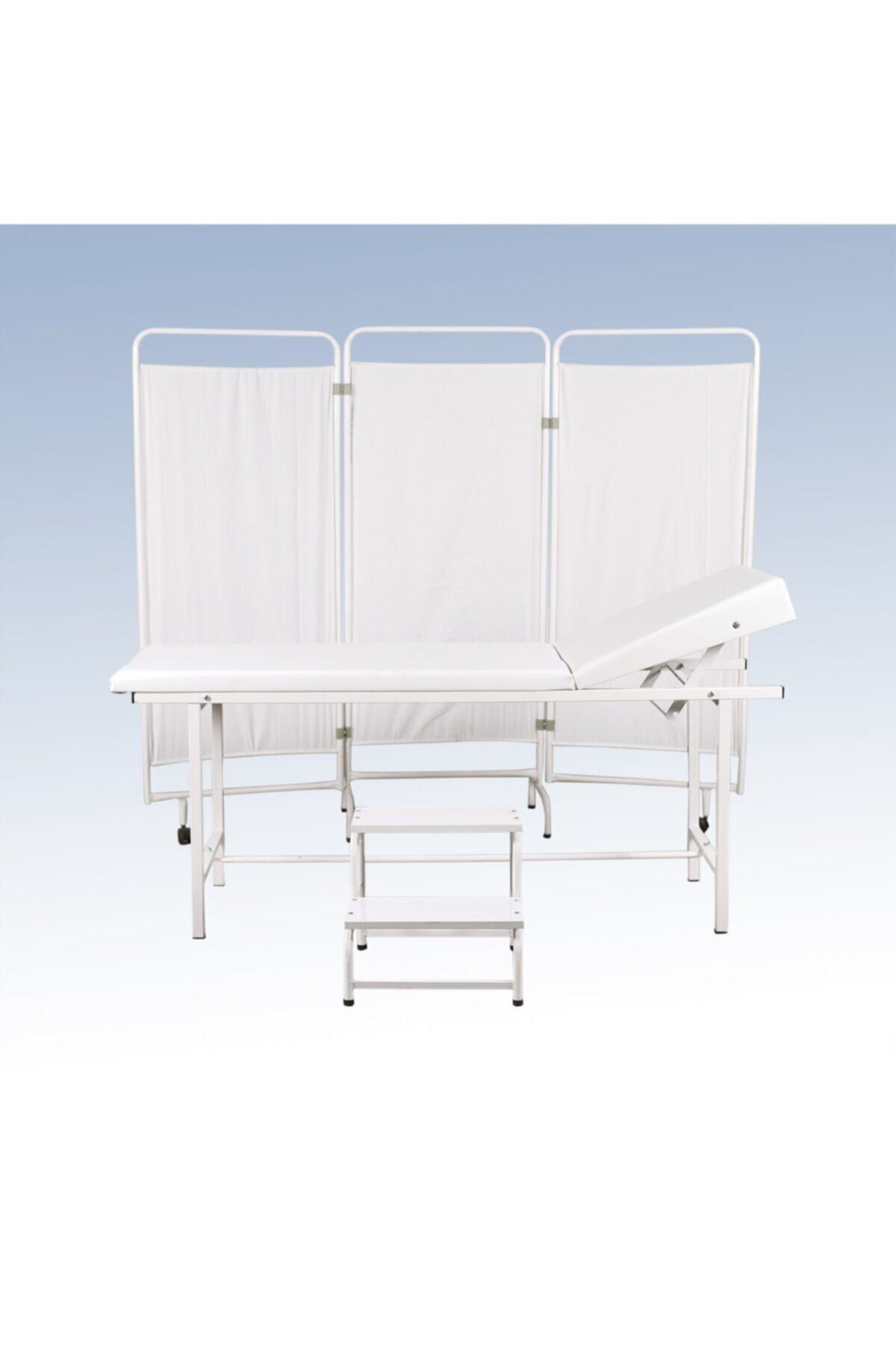 {4lü } Revir Seti Muay Ene Masası&3lü Paravan Serum Askılığı Esko