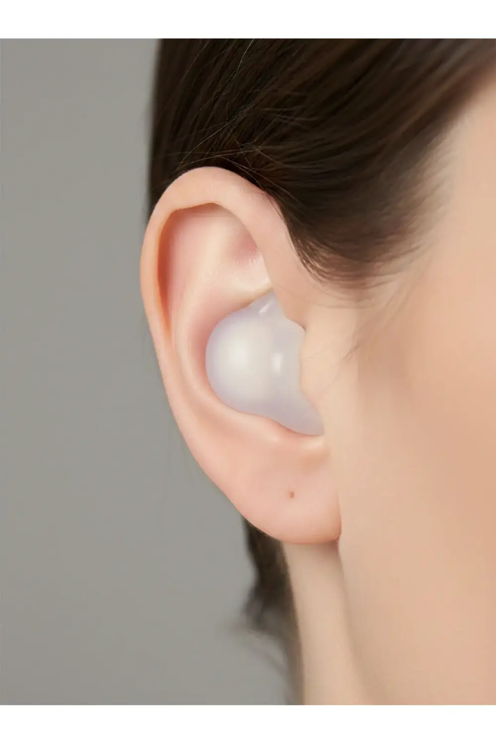 4'lü Şeffaf Silikon Kulak Tıkacı -Tıkaç-Deniz-Havuz-Banyo-Gürültü