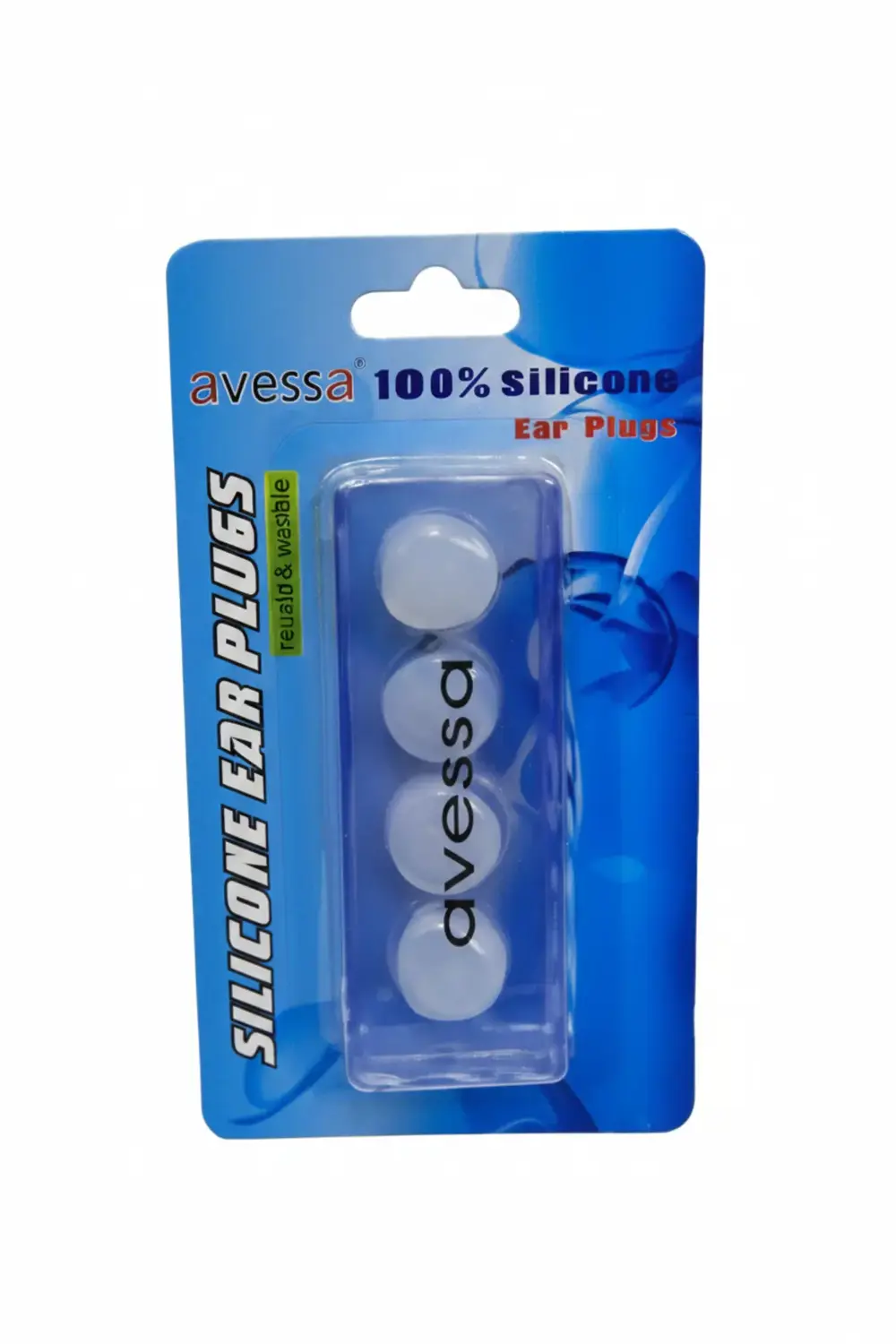 4'lü Şeffaf Silikon Kulak Tıkacı -Tıkaç-Deniz-Havuz-Banyo-Gürültü