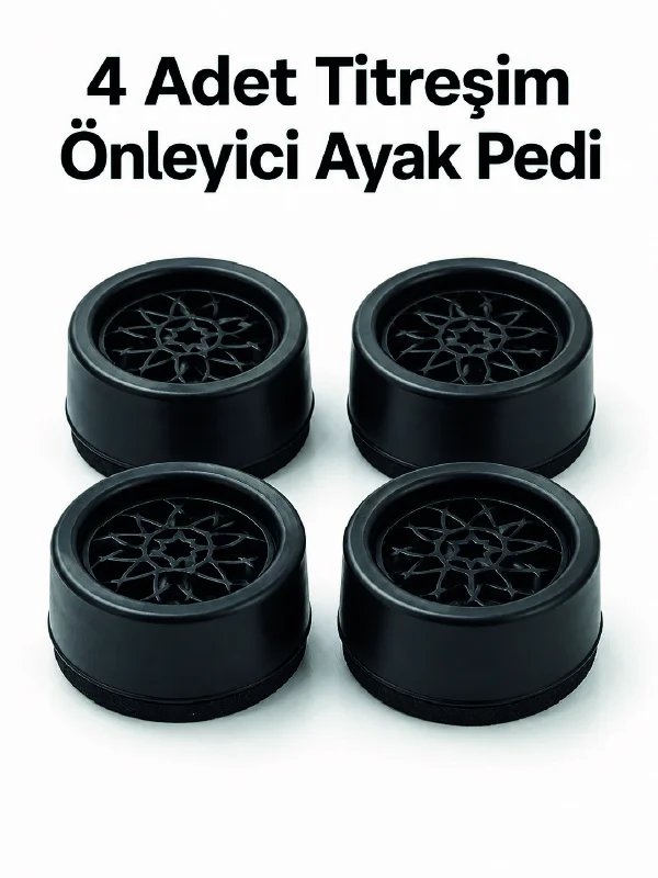 4'lü Set Çamaşır Makinesi Titreşim Önleyici Ped
