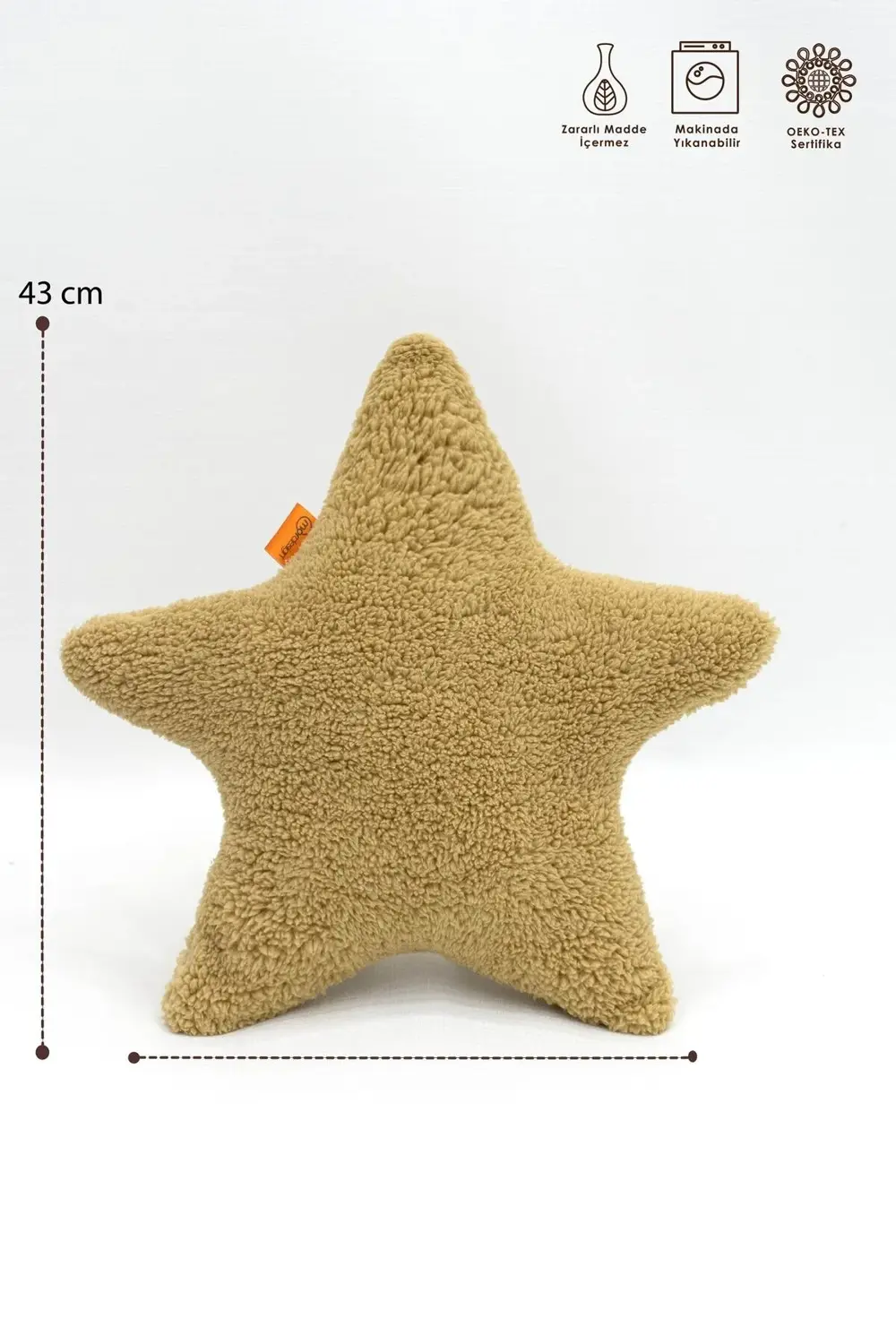 4'lü Set Kalp Bulut Yıldız Ay, Dekoratif Yastık,Süper Kabarık Ted