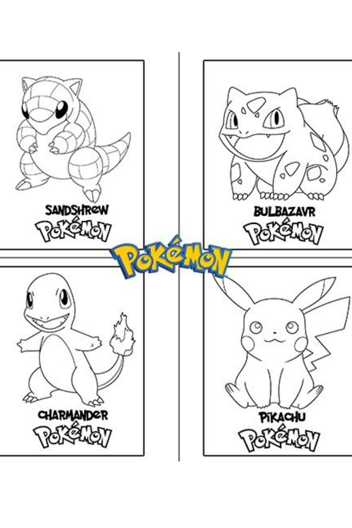 4'lü set Paw Patrol Pokemon Sonic Arabalar boyama kitabı seti(boy