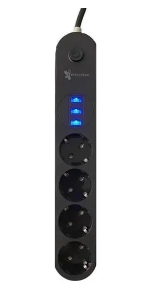 4lü Siyah Anahtarlı 3 Usb Li Akım Korumalı Topraklı Çocuk Korumalı Grup Priz 2 Metre Diğer