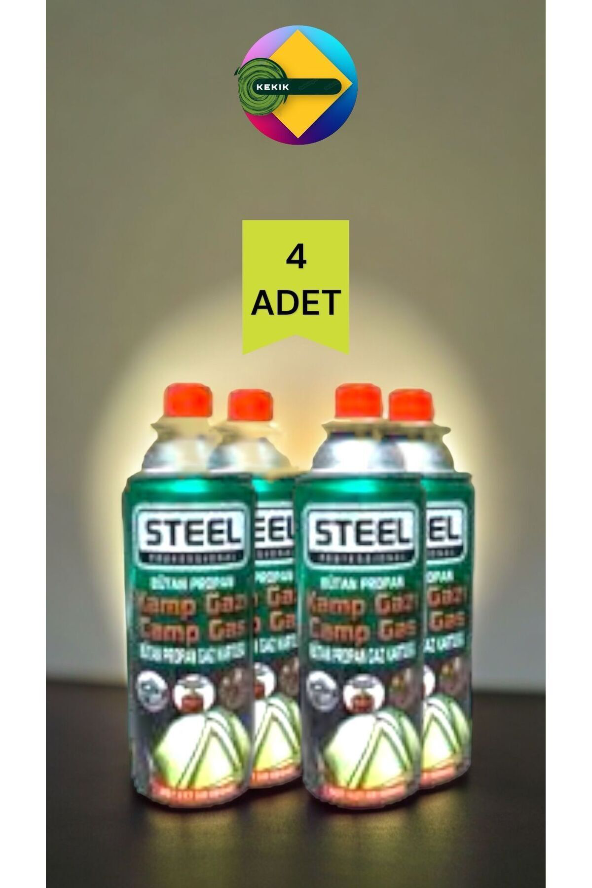 Kekikdükkan 4'Lü Steel Kamp Ocak Gazi