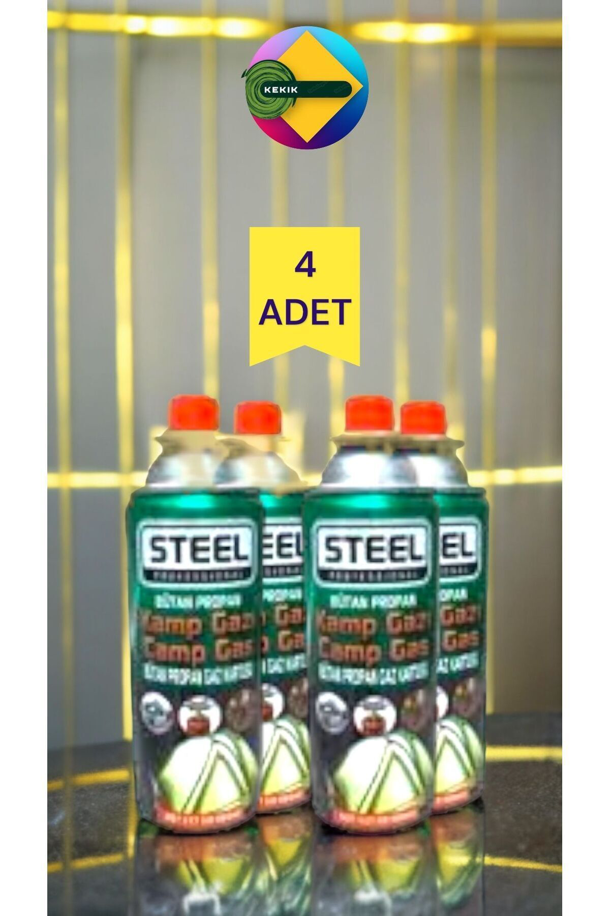 Kekikdükkan 4'Lü Steel Kamp Ocak Gazi