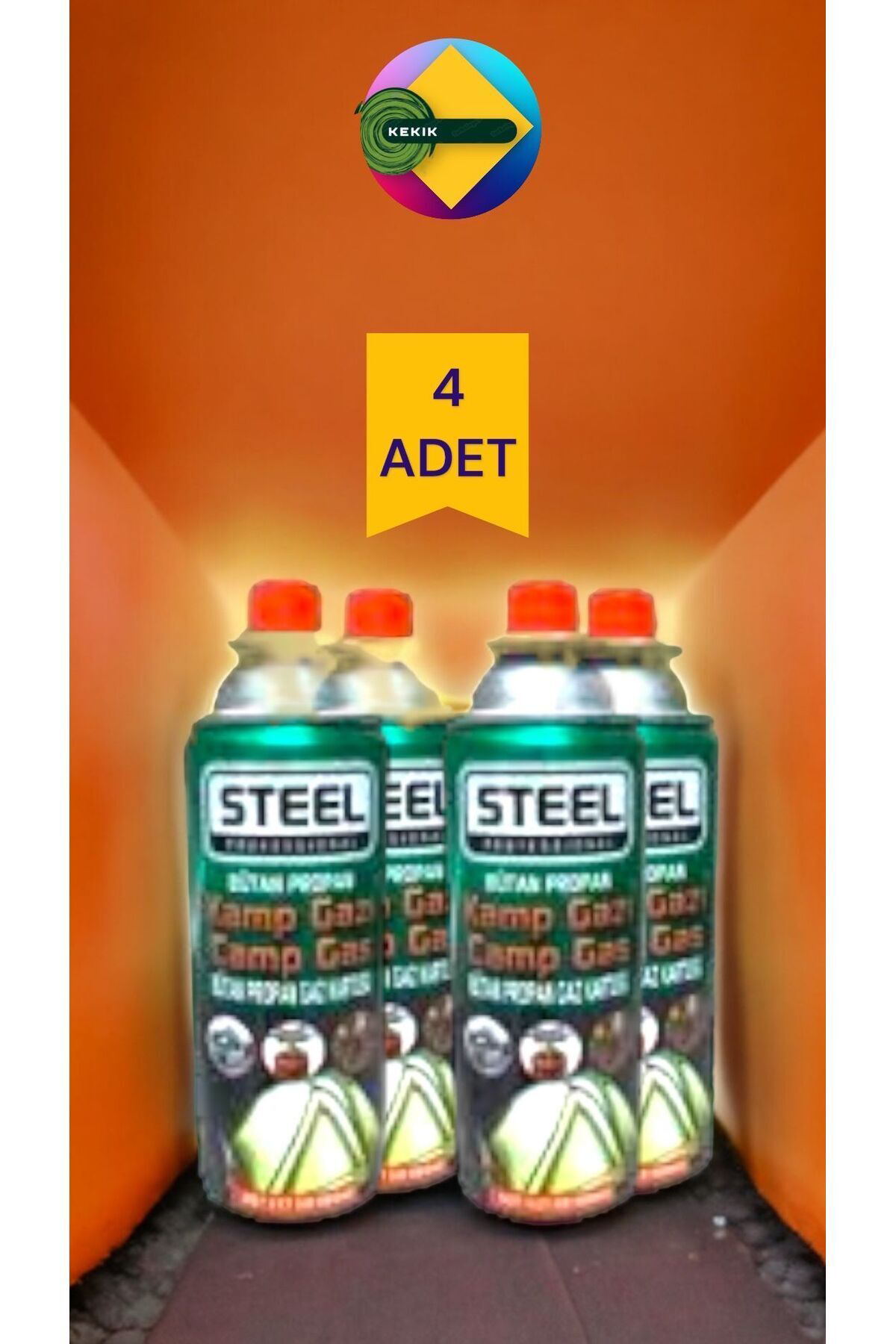 Kekikdükkan 4'Lü Steel Kamp Ocak Gazi