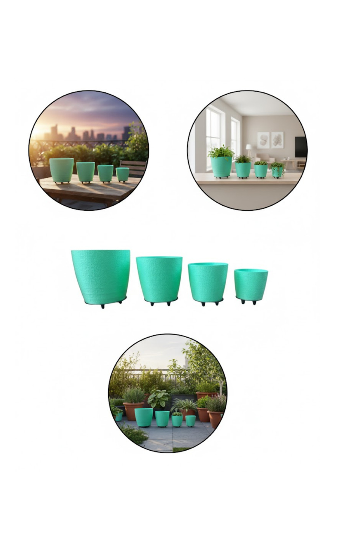 4LÜ VAZO YEŞİL - Lisinya