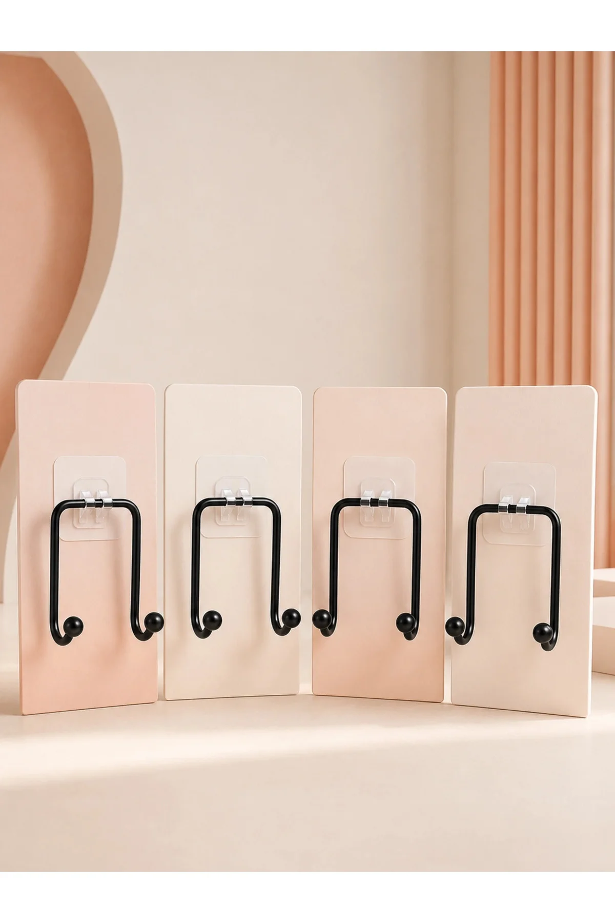 4'lü Yapışkanlı Askı Seti Mutfak Banyo ve Ev İçin Duvar Askısı 4'lü Yapışkanlı Askı Seti Mutfak Banyo ve Ev İçin Duvar Askısı - Görsel 2