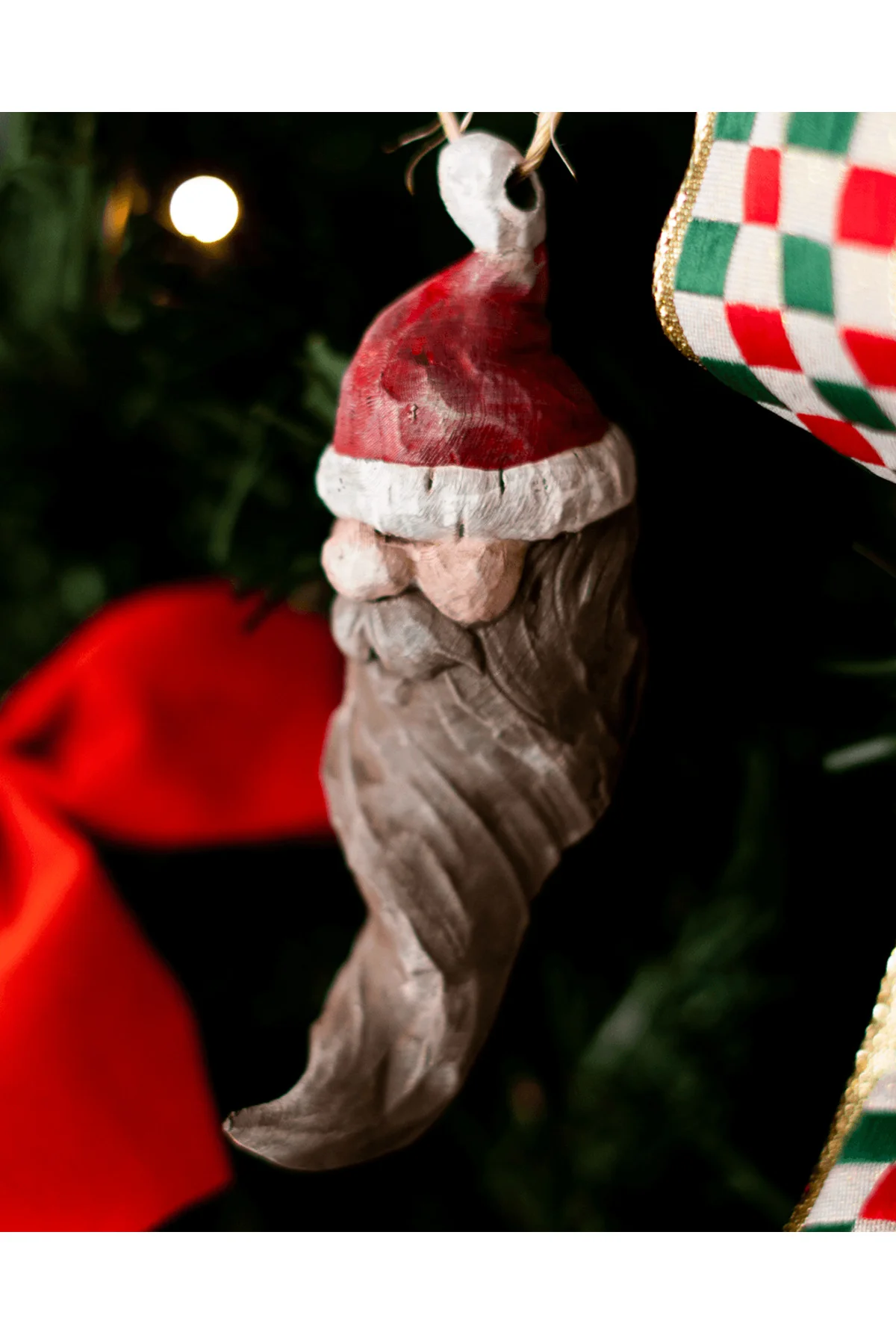 4lü Yılbaşı Ağacı Süsü Yılbaşı 4lü Ağaç Süsü Noel Baba Kardan Adam Sincap Çam Ağacı